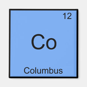 Íman Co - Columbus Ohio - Símbolo de Elemento Químico