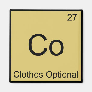 Íman Co - Roupas Símbolo de Elemento de Química Opcio
