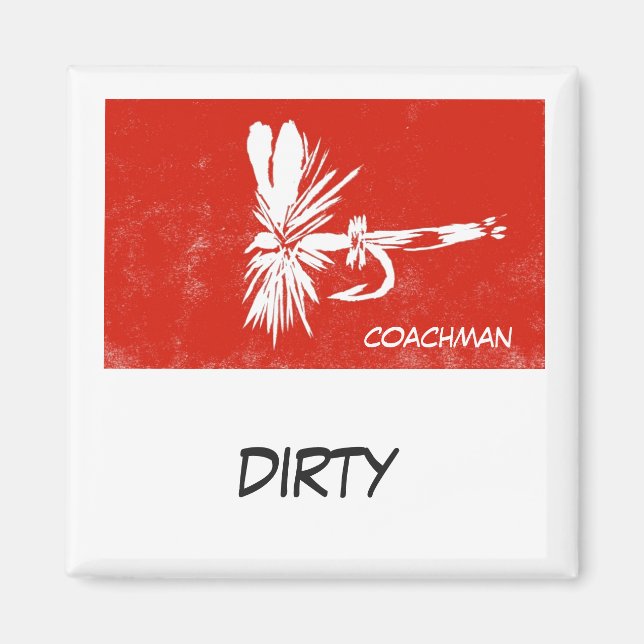 Íman "Coachman" Dish Washer Status Magnet (Frente)