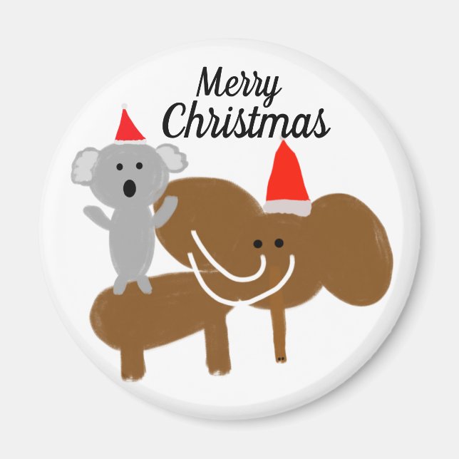 Íman coala e madrugada natal (Frente)