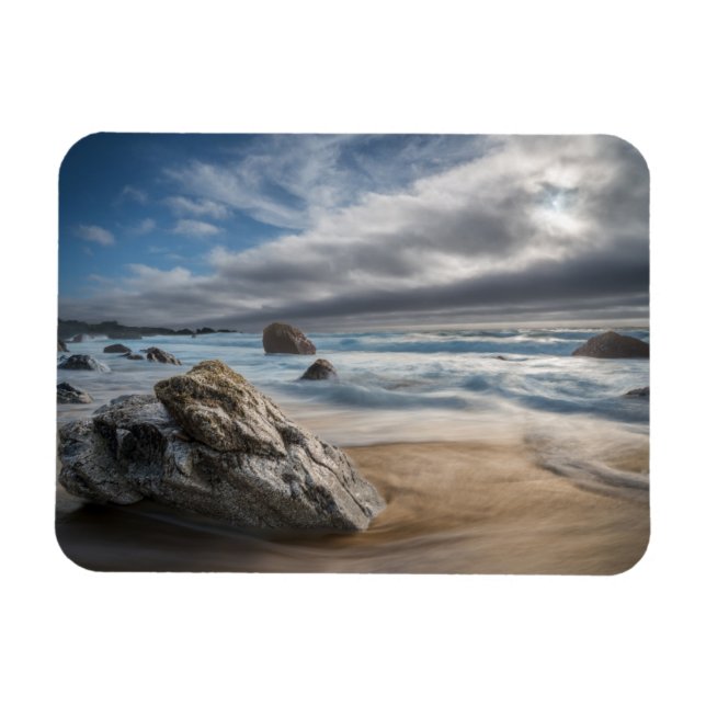 Íman Coastline | Stormy Big Sur, Califórnia (Horizontal)