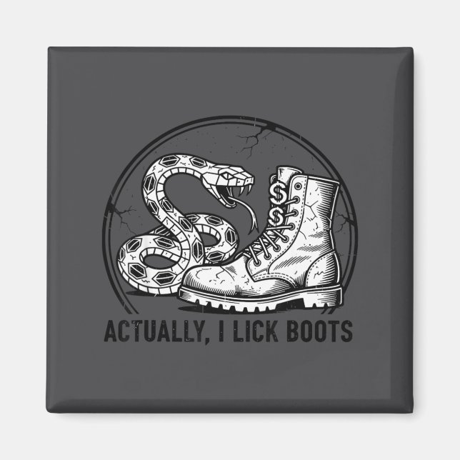 Íman Cobra Simpática que Lambe Botas na Verdade Lambe B (Frente)