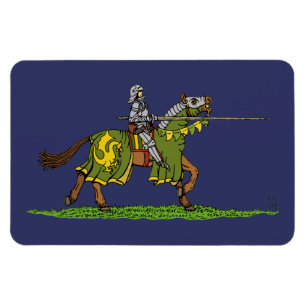 Íman Cobrindo Cavaleiro Medieval