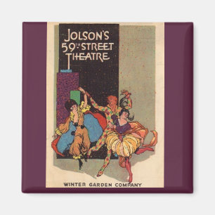 Íman Cobrir 1923 do playbill do teatro de Al Jolson