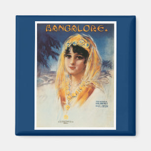 Íman Cobrir da folha da canção do vintage de Bangalor