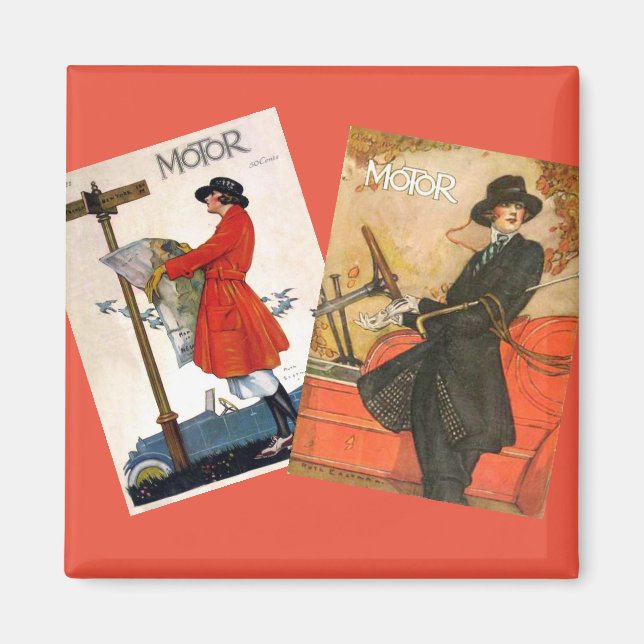 Íman "Cobrir da Vintage Motor Magazine" (Frente)