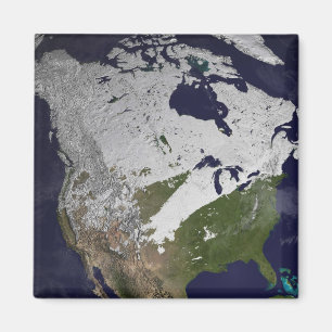 Íman Cobrir de inverno na neve no hemisfério Norte