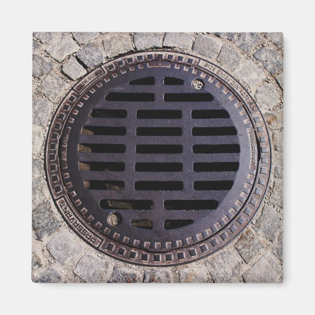 Íman Cobrir de manhole e ímã para estrada de cobbleston (Frente)
