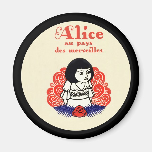 Íman Cobrir do Livro da Alice Francesa (Frente)