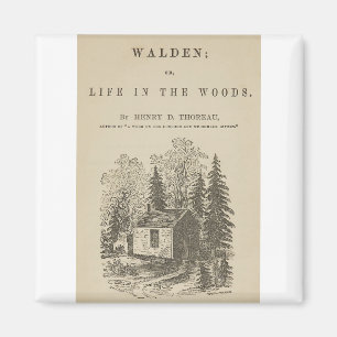 Íman Cobrir do Livro Walden Vintage