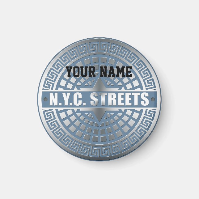 Íman Cobrir Manhole NYC (Frente)