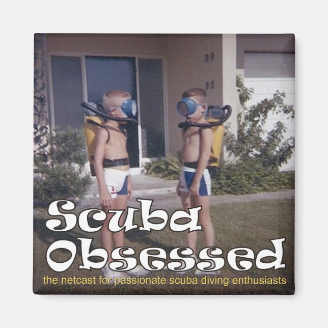 Íman Cobrir Podcast obcecado Scuba (Frente)