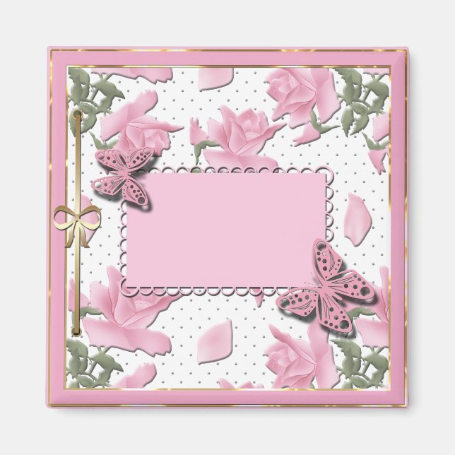 Íman Cobrir rosa (Frente)