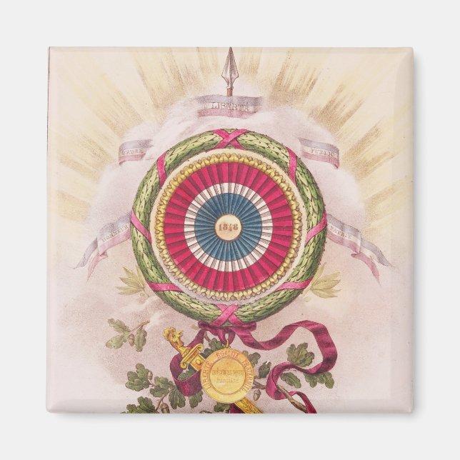 Íman Cockade, emblema de 1848 (Frente)