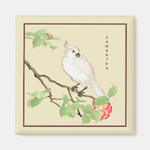 Íman Cockatoo Cinto Camellia Japonesa Magnet