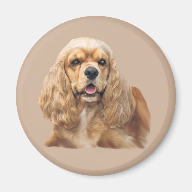 Íman Cocker Spaniel é um magneta adorável (Frente)