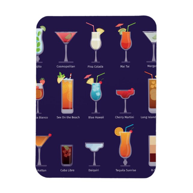 Íman Cocktail clássico (Vertical)