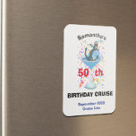 Íman Cocktail de Âncora de Cruzeiro de Aniversário Pers<br><div class="desc">Este design foi criado através da arte digital. Pode ser personalizado na área fornecida ou personalizado escolhendo o clique para personalizar a opção adicional e alterando o nome, as iniciais ou as palavras. Você também pode alterar a cor e o estilo do texto ou excluir o texto de um design...</div>