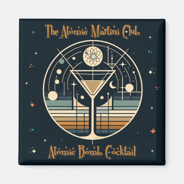 Íman Cocktail de bombas atômicas do Clube Atômico Marti (Frente)