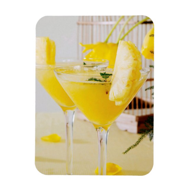Íman Cocktail de Fresca de abacaxi e gengibre (Vertical)