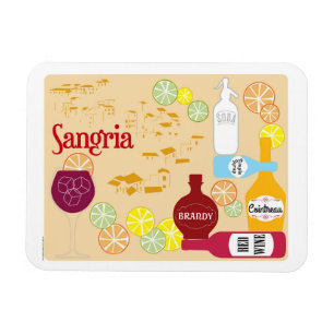 Íman Cocktail do vinho tinto do Sangria