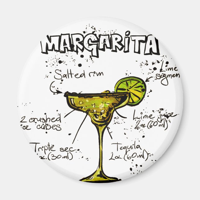 Íman Cocktail Recebe Margarita (Frente)