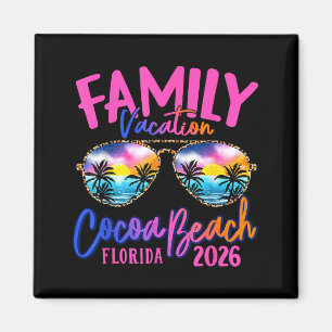 Íman Cocoa Beach Flórida Férias 2026 Família Combinando