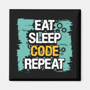 Íman Coder Life: Eat, Sleep, Code Repeat