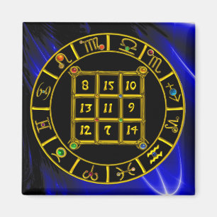 Íman CÓDIGO ASTRAL,MAGIC SQUARE 33 Gráfico de Astrologi