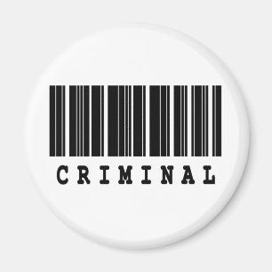 Íman código de barras criminoso