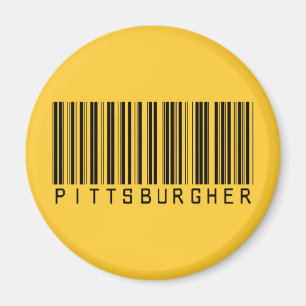 Íman Código de barras de Pittsburgher