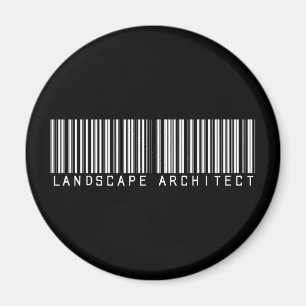 Íman Código de barras do arquiteto de paisagem