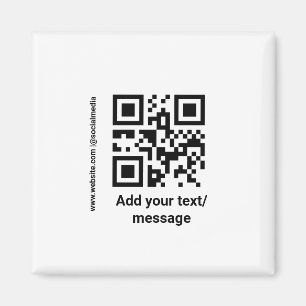 Íman código de barras personalizado simples adicione o