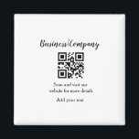 Íman Código de barras QR add name do site da empresa co<br><div class="desc">Projetado para aniversários</div>