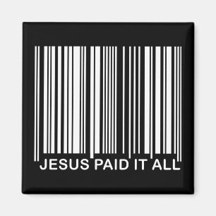 Íman Código de barras UPC de Salvação Cristã Jesus Pago