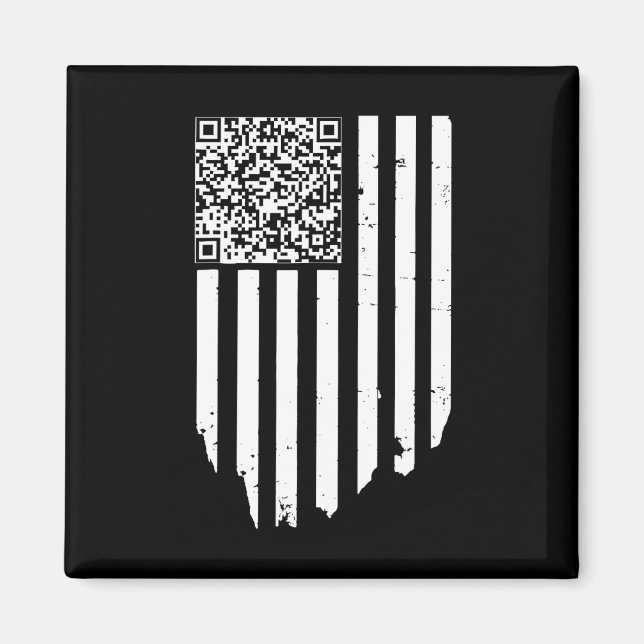 Íman Código de Dança de Ritonância Qr Trump Funny (Frente)