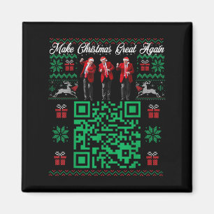 Íman Código de Dança Qr Trump Santa Trump Faça o Natal 