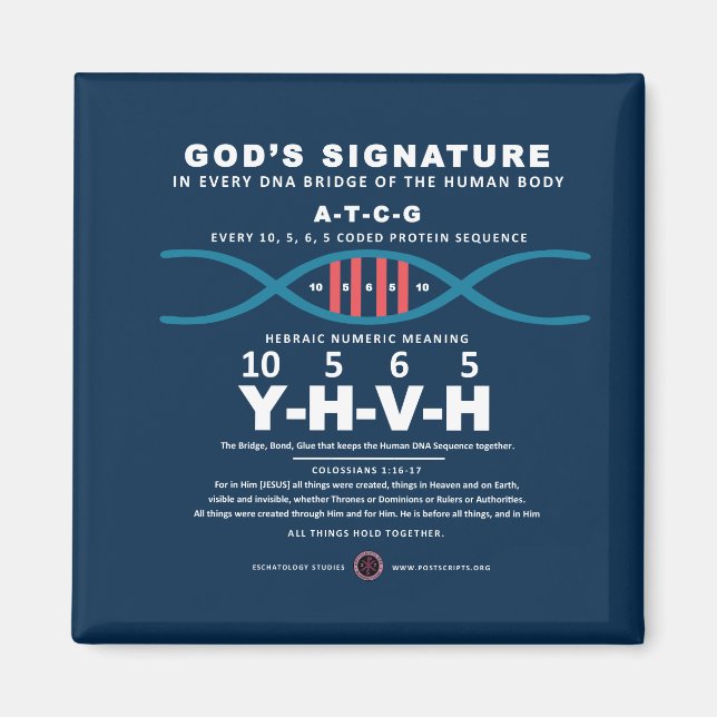 Íman Código DNA-YHVH (Frente)