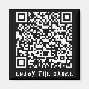 Íman Código Interativo Funny Qr Trump Dancing _1