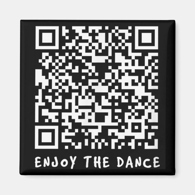 Íman Código Interativo Funny Qr Trump Dancing _1 (Frente)
