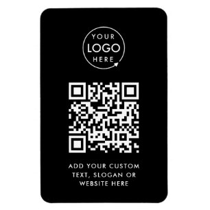 Íman Código QR   Black Business Logo Professional Mode