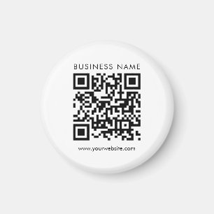 Íman Código QR da empresa personalizada Texto Modelo pe