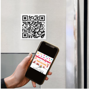 Íman Código QR de Pessoas Anti-Nosy Magnet Engraçado