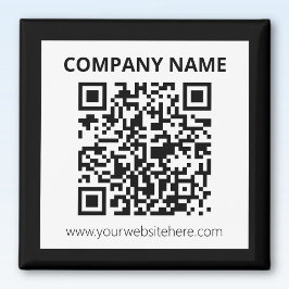 Íman Código QR editável e Design personalizável simples