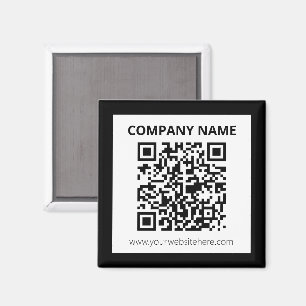 Íman Código QR editável e Design personalizável simples