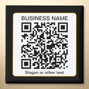 Íman Código QR editável e escaneável + Nome da sua Empr