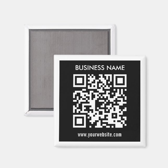 Íman Código QR editável (gerado instantaneamente) | Pre (Front/Back)