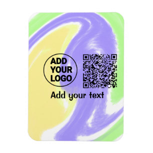Íman Código QR minimalista simples adicionar logotipo n