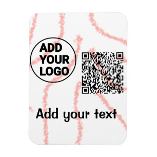 Íman Código QR minimalista simples adicionar logotipo n