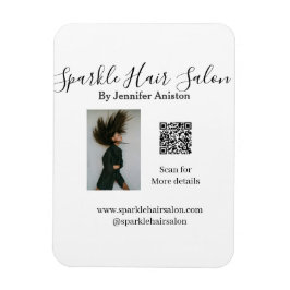 Íman Código QR para pequenas empresas do salão de cabel